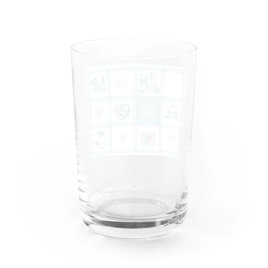 kajiinorikoの水色ファンシー Water Glass :back