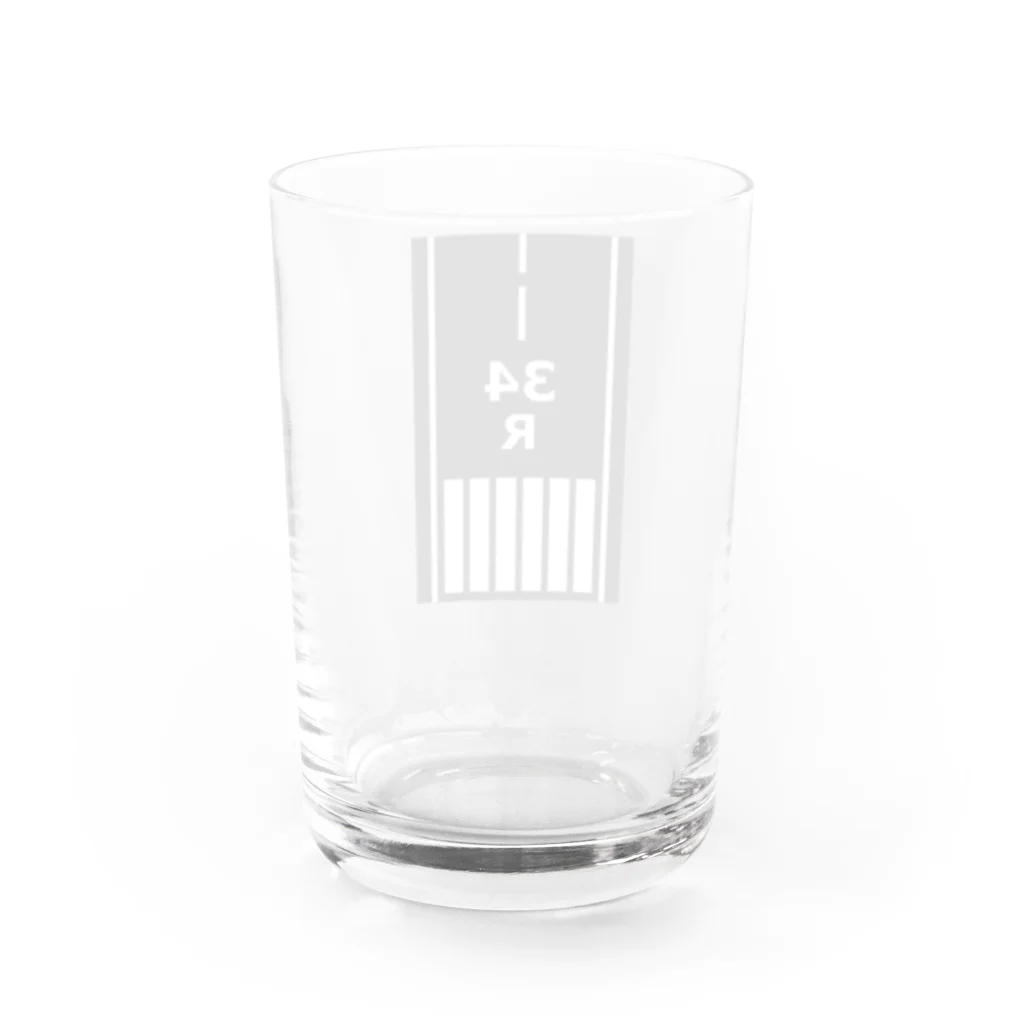 RyotaSimの「RWY34R マーキング」 Water Glass :back