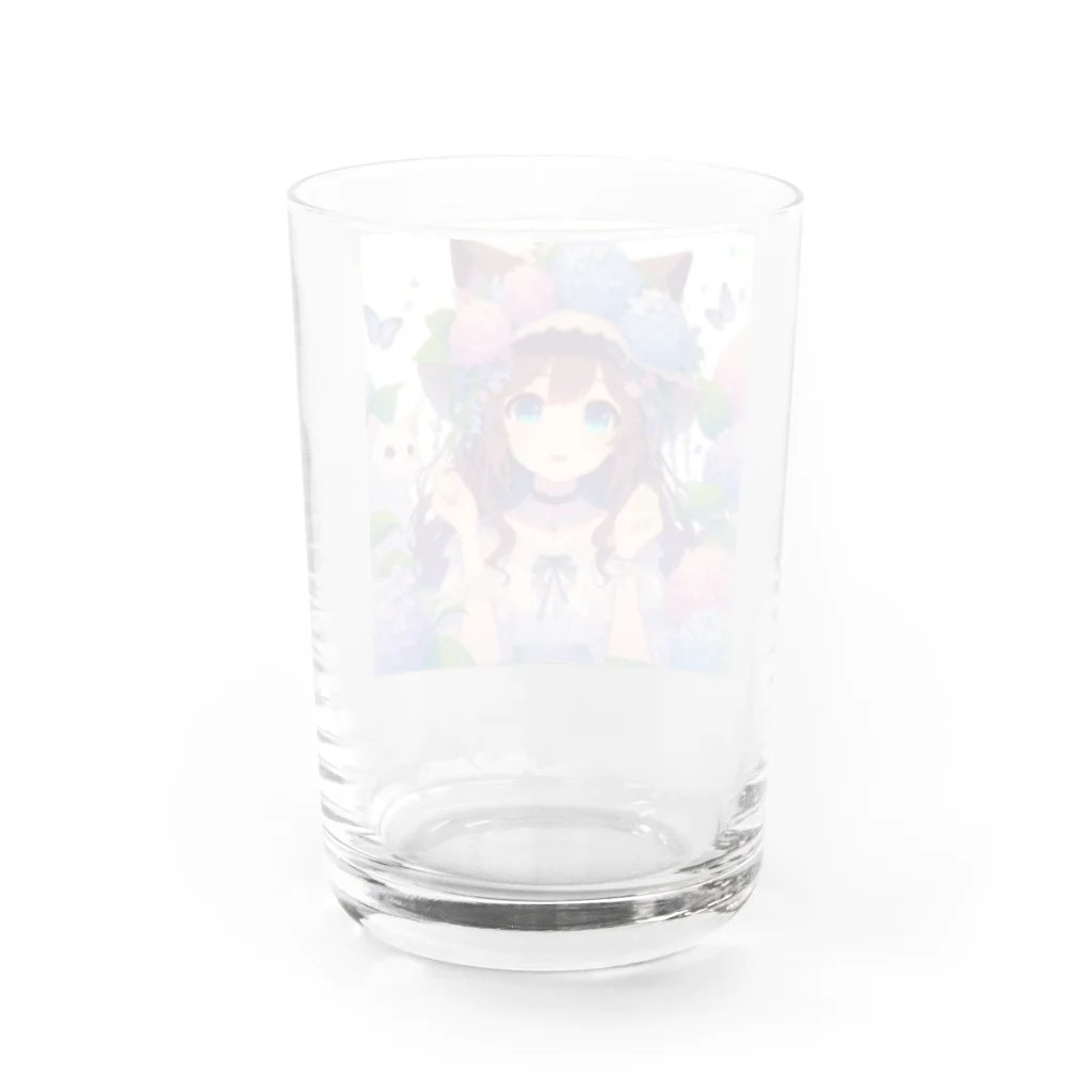 yos-1292583のねこニコばん Water Glass :back