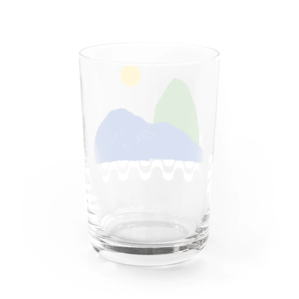 IZANAMI by Akane Yabushitaのシュガーロフ・マウンテン（Day/背景透明） Water Glass :back