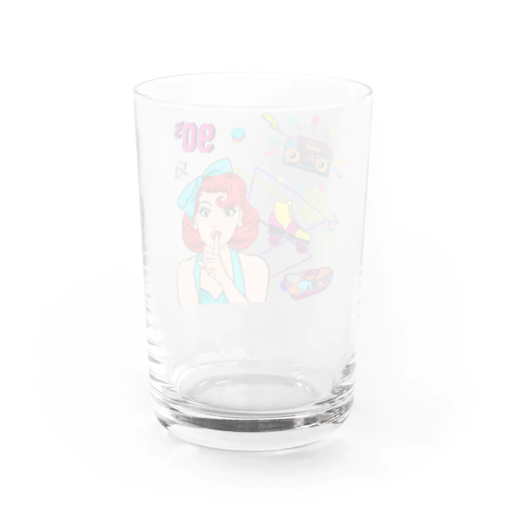 CHIBE86のRetro Vibes　レトロな雰囲気 Water Glass :back