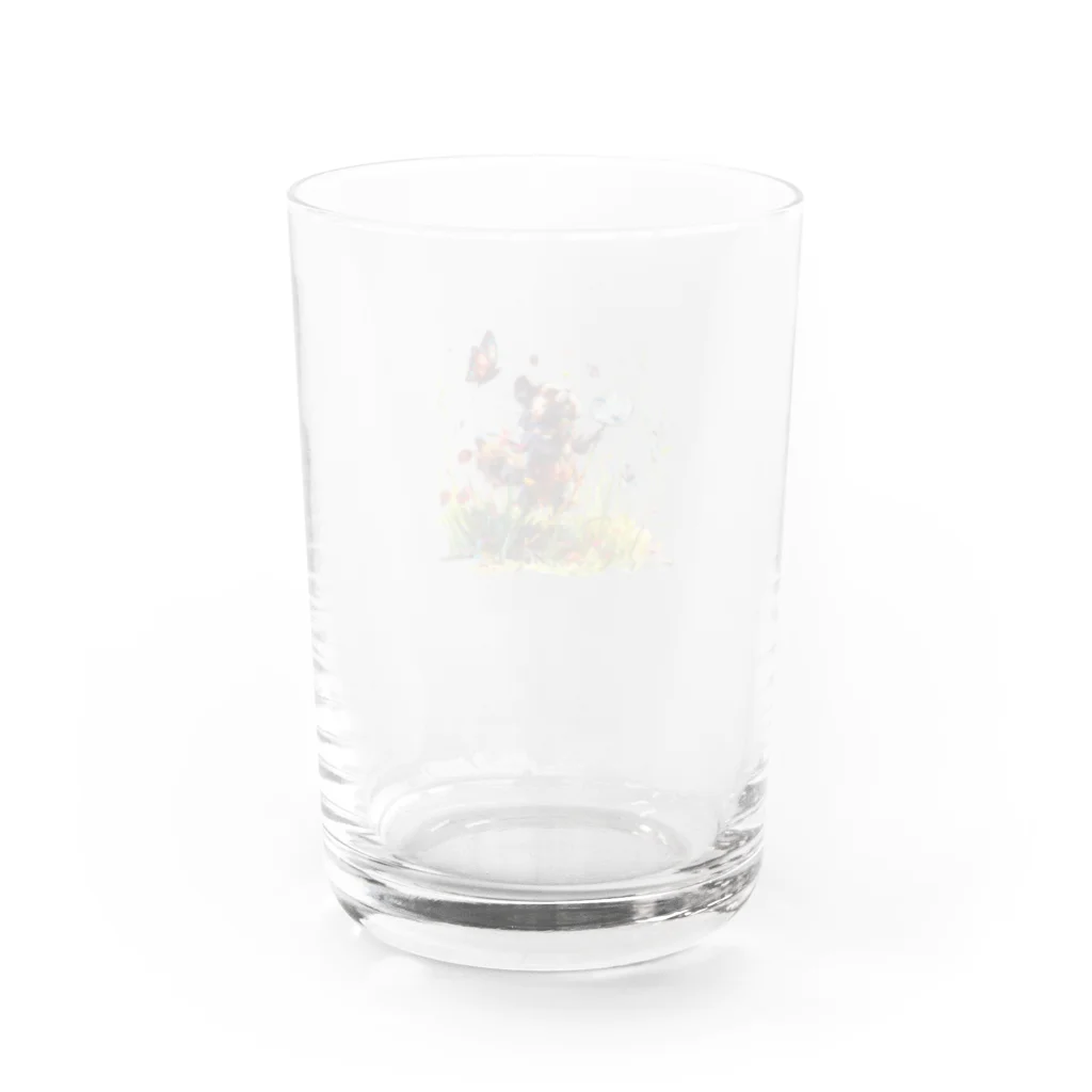 ＜楽ちん王子＞のぽんすけの夏休み Water Glass :back