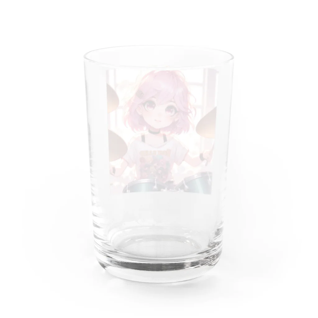 suzumetaruのロックンロール Water Glass :back
