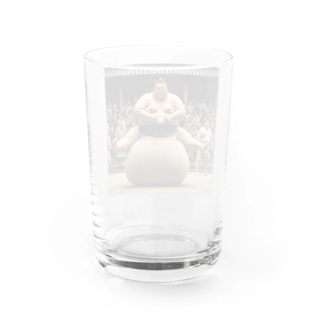 OTIRUBUTUBUTUのお相撲さん迎撃準備完了 Water Glass :back