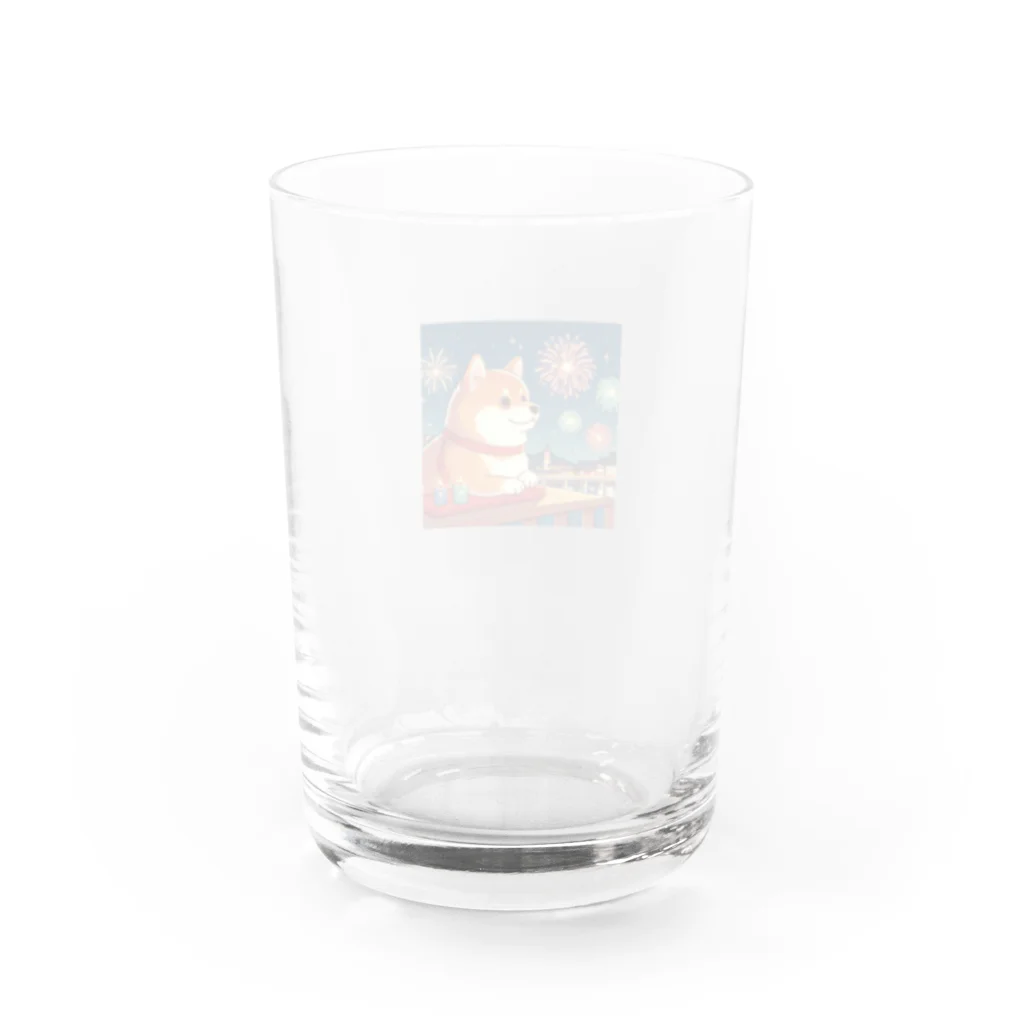 _ilka_の花火と犬 Water Glass :back