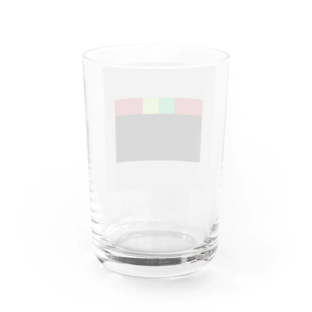 soundのドット（納豆軍艦） Water Glass :back