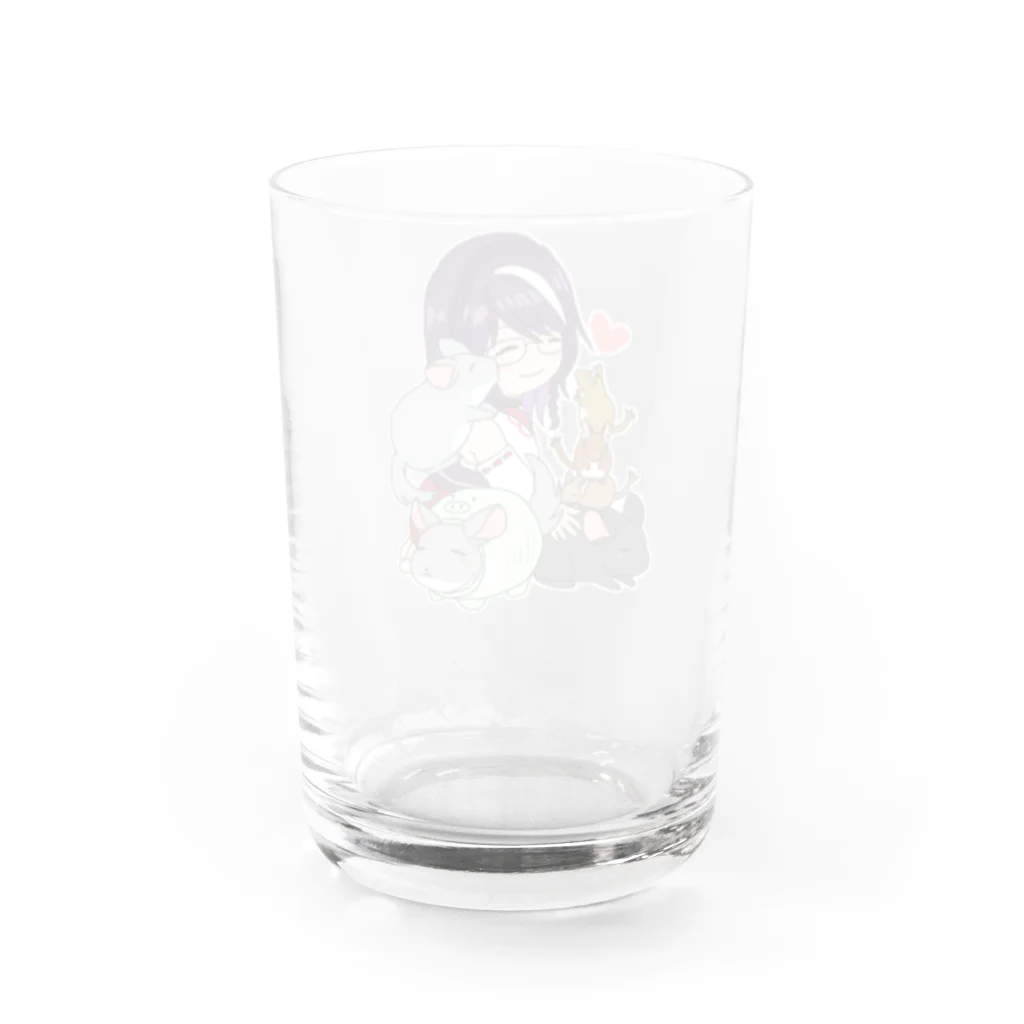 Chinchilla’ｓ（ちんちら～ず）の葉月なちゅえ＆ほわぷりちんちらーずコラボグッズ Water Glass :back