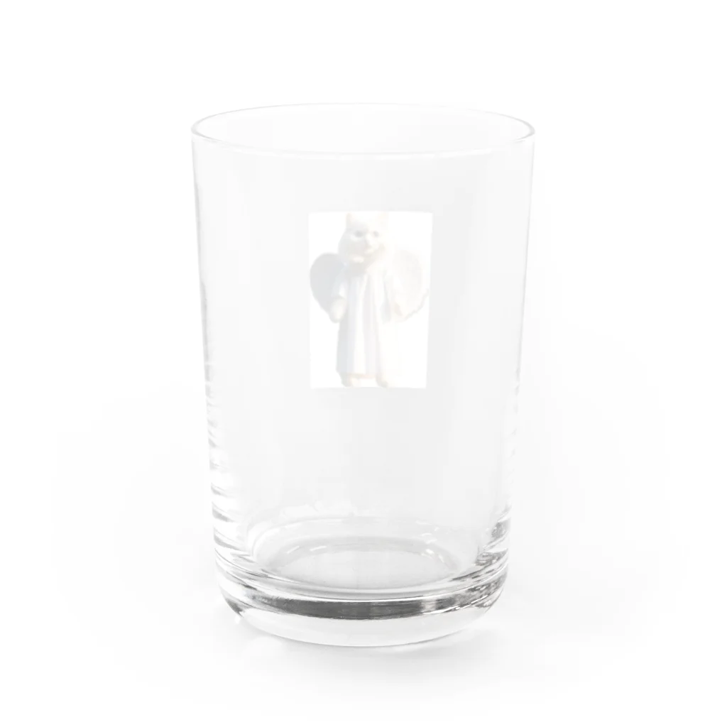 かわいい猫たちのかわいい天使の子猫と悪魔の子猫 Water Glass :back