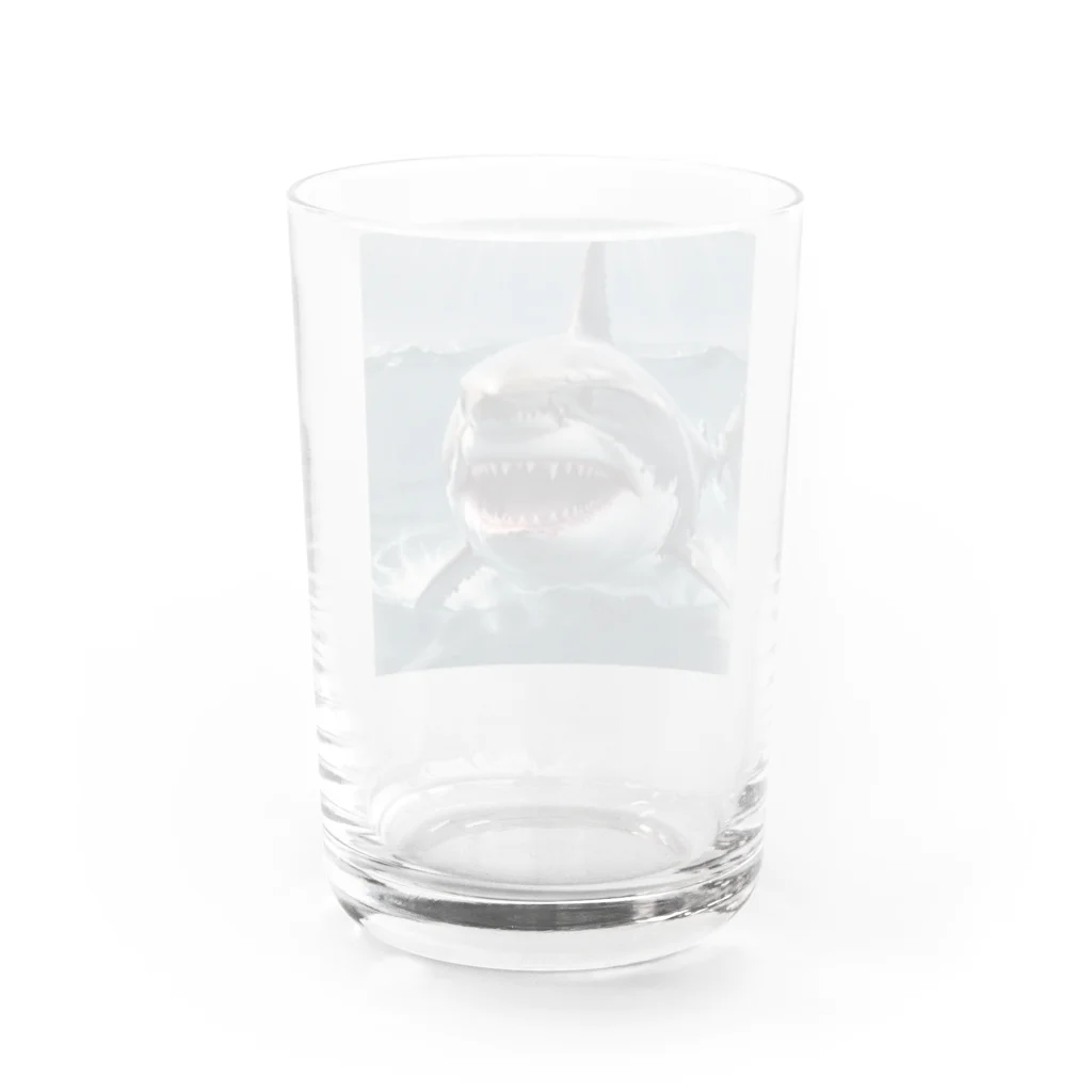 monnzirouのサメ Water Glass :back