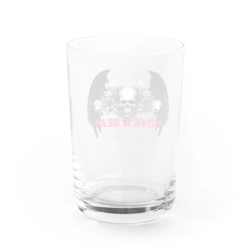 OMI-1901のLOVE&BEAT スカル2 Water Glass :back