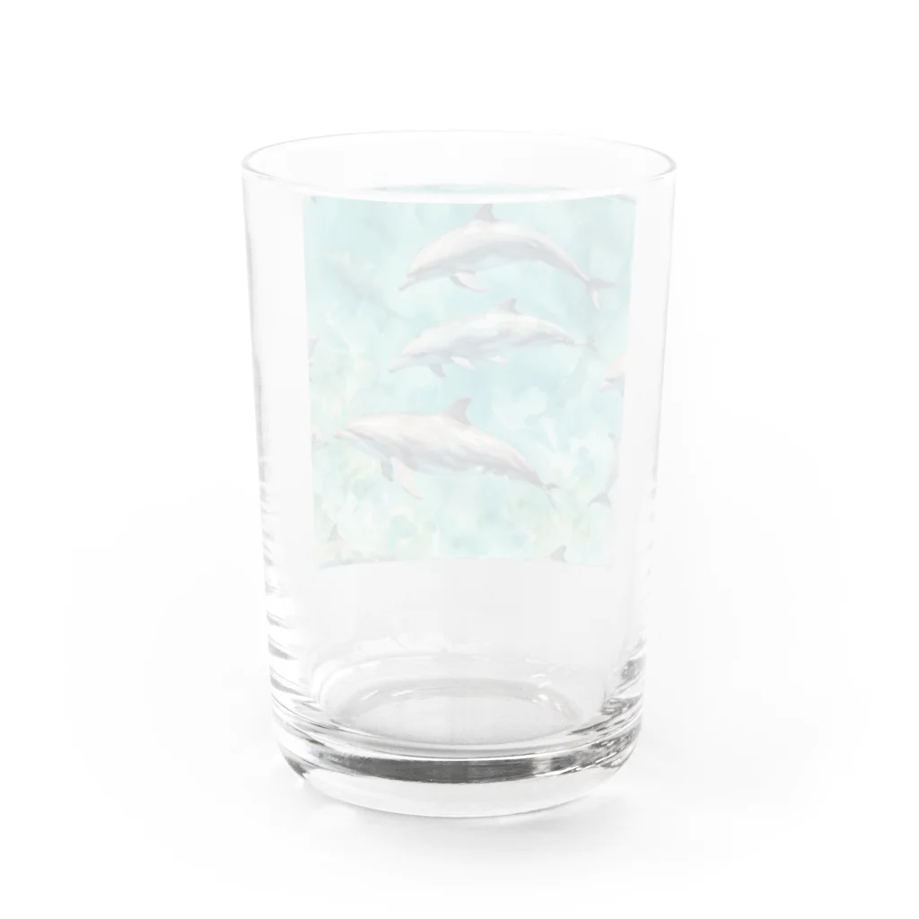 ma_kagawaのハワイのイルカ Water Glass :back