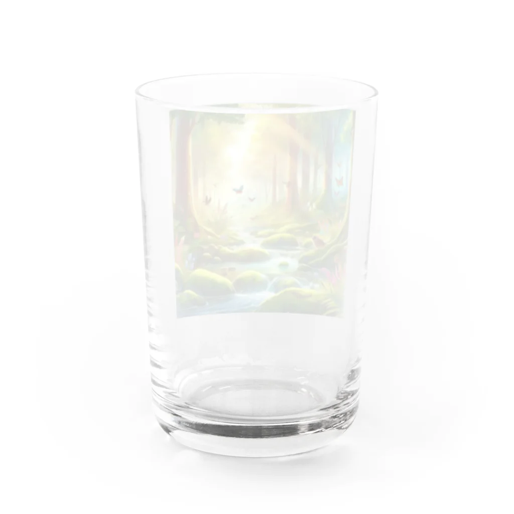 Rパンダ屋の「幻想的な森」グッズ Water Glass :back