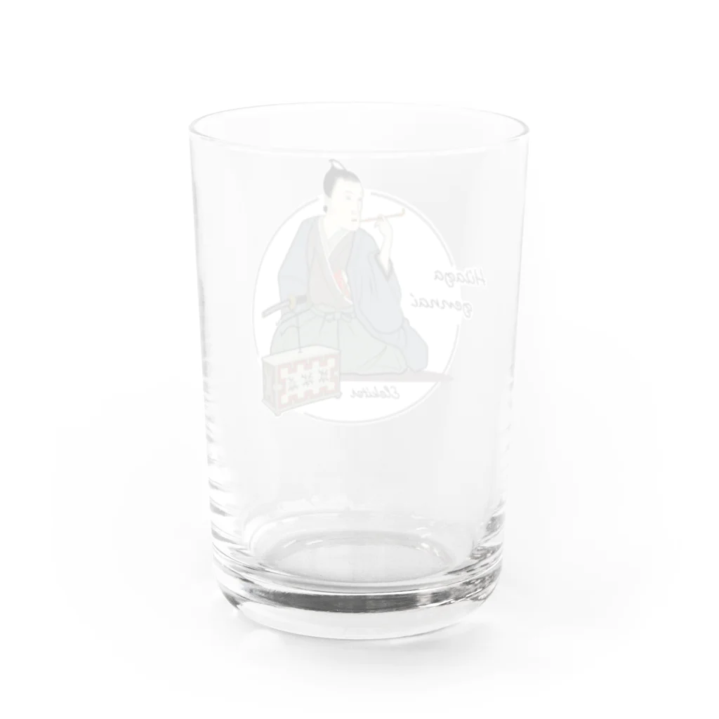 freehandの平賀源内とエレキテル Water Glass :back