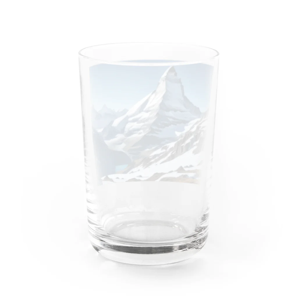 ジャパネットケフィアのアルプスの守り手 マッターホルン(小物) Water Glass :back