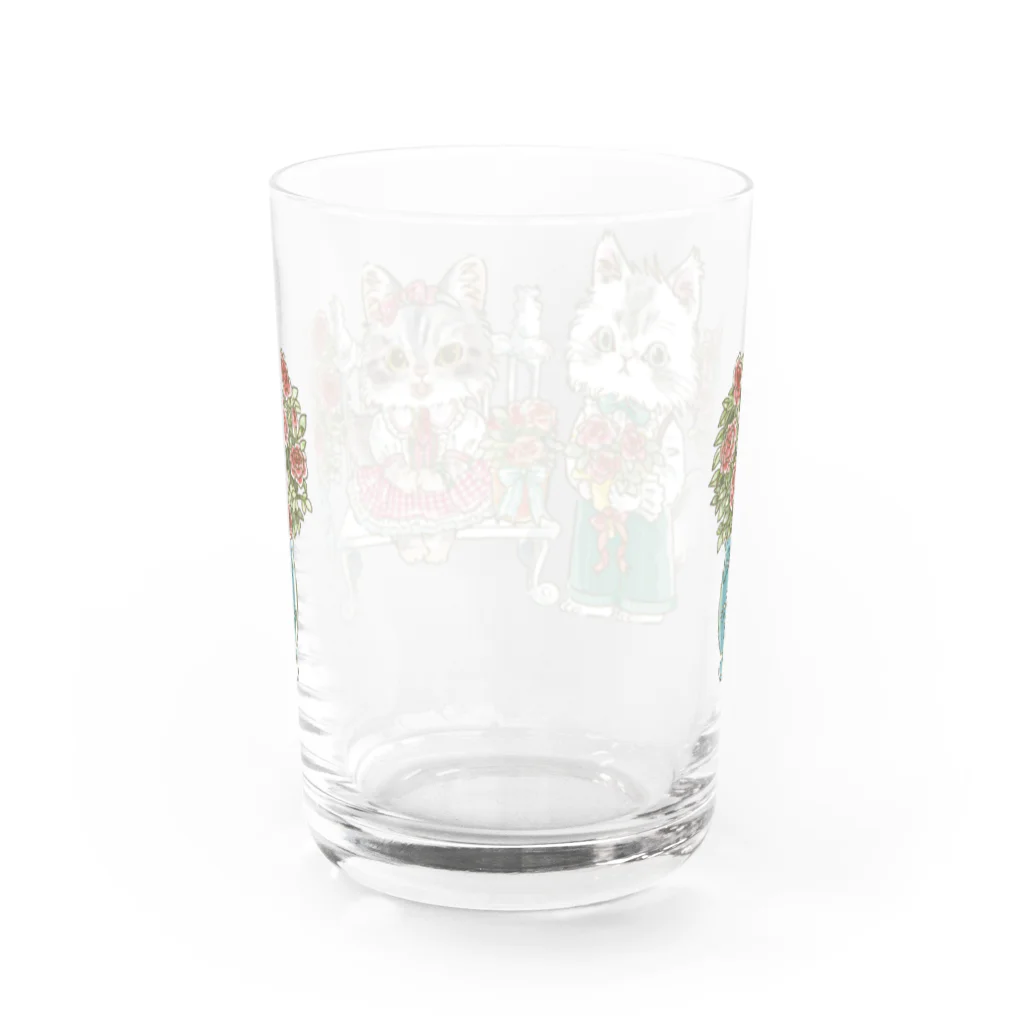 猫のきぬくんのお店のミルちゃん　ローズガーデンツアー Water Glass :back