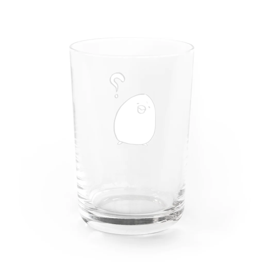 Rurisanのなにかがわからないひよこ Water Glass :back