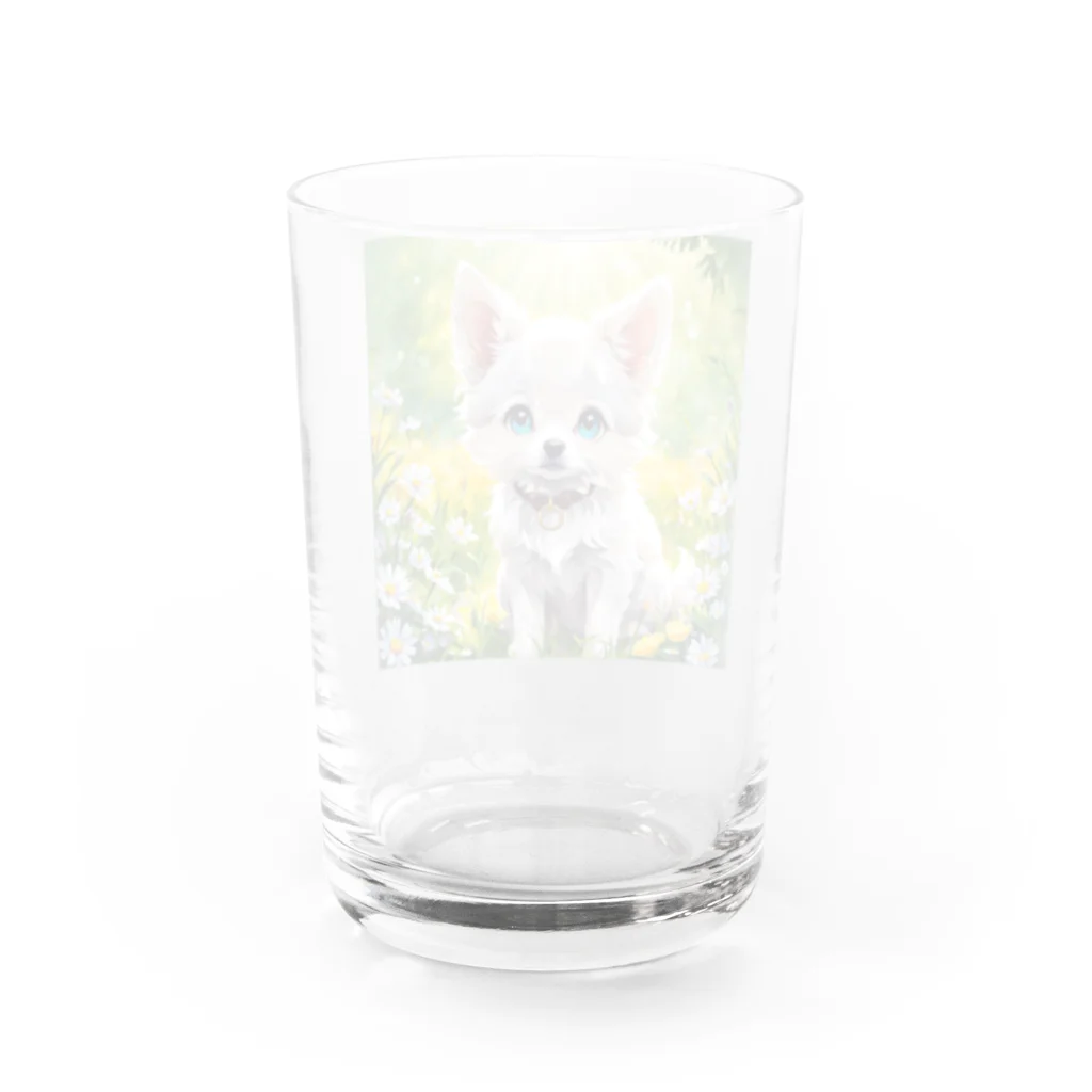 AIアイテムショップのくりくりおめめの小型犬 Water Glass :back