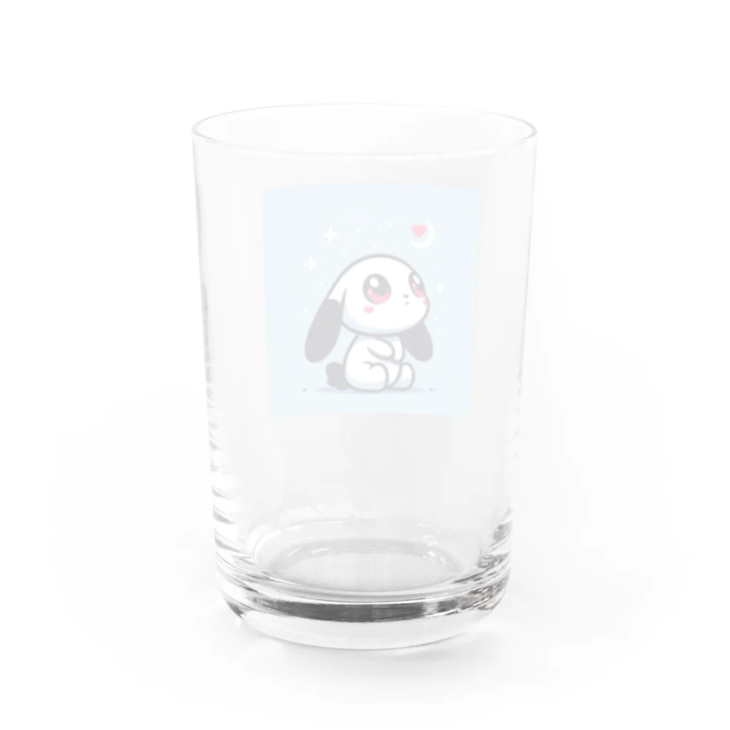 やまとうみとにちじょう【公式】のハートうさぎさん星を見上げる Water Glass :back