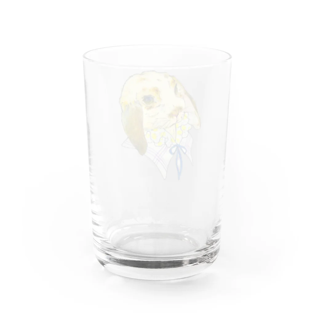 usaginooharikoのロップイヤーのお姉さん Water Glass :back