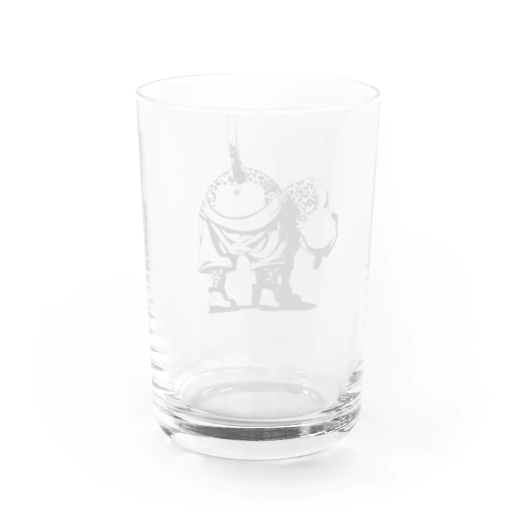 Dog-Ass ドッグアスのDogAss ヒョウ柄モノクロ Water Glass :back