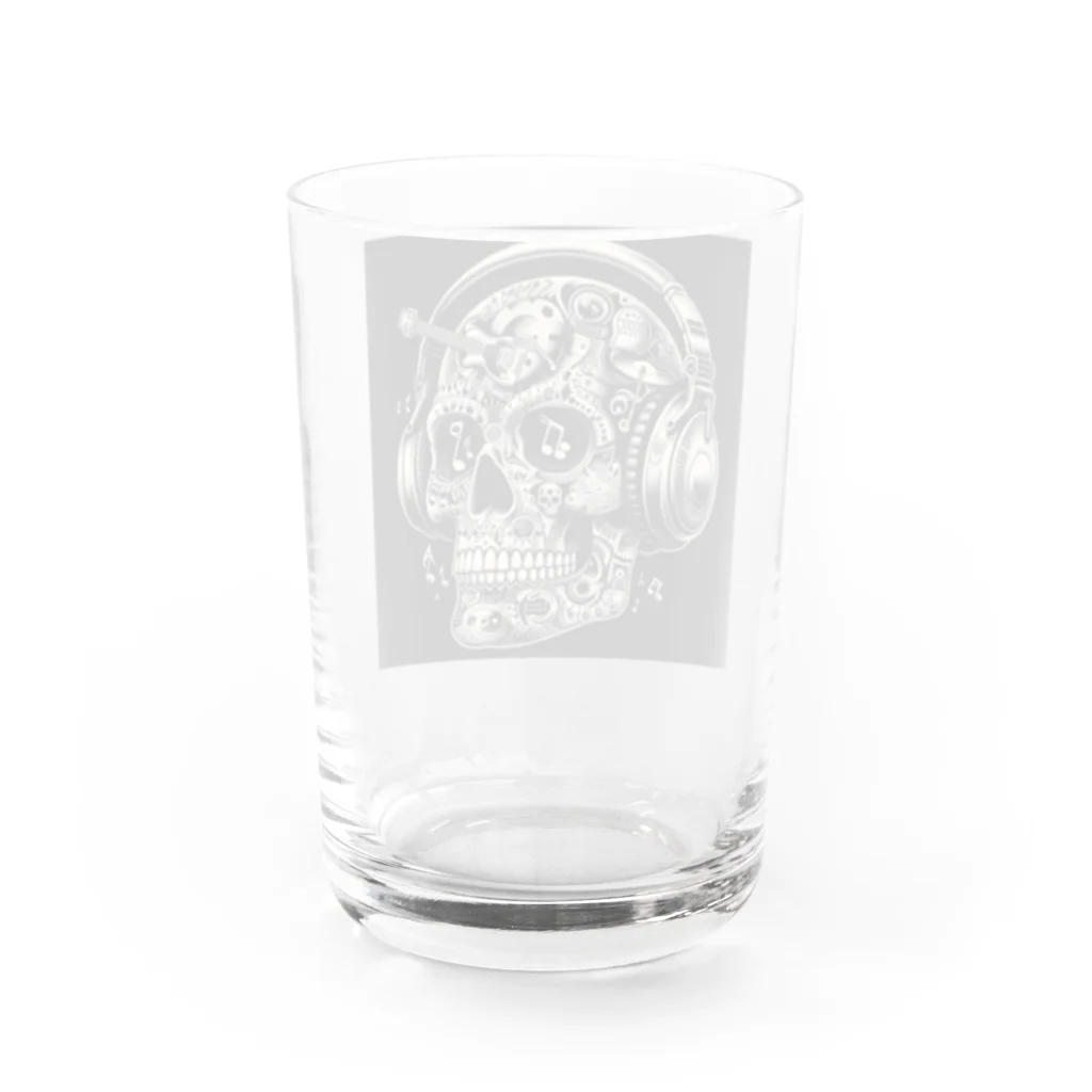 wワンダーワールドwのSKULL013 Water Glass :back