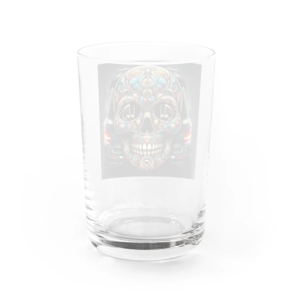 wワンダーワールドwのSKULL016 Water Glass :back