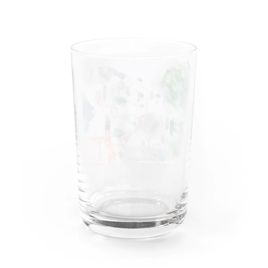 totoartのサンジャンドリュズの街並 Water Glass :back