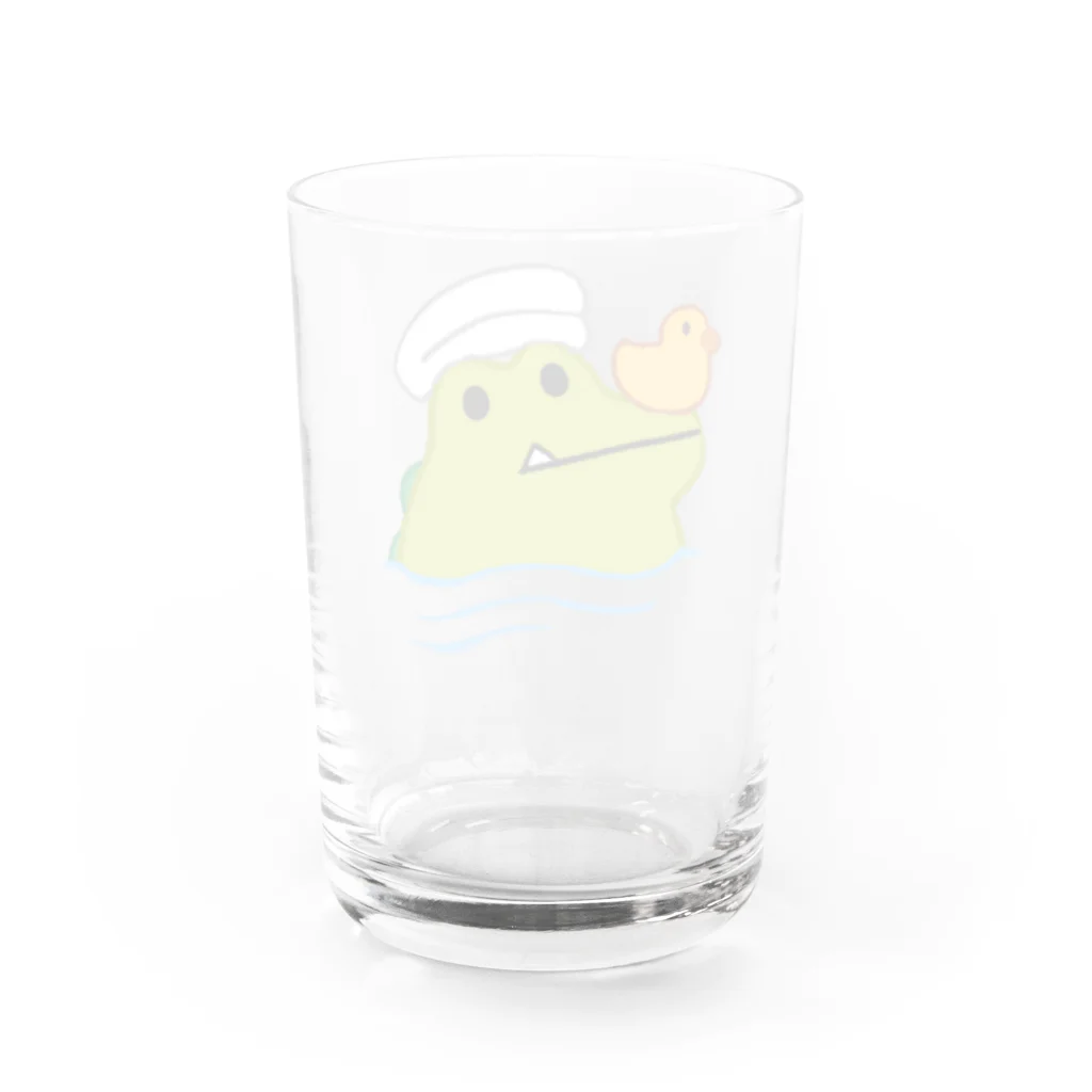 わりとせまいショップのblobwani(お風呂) Water Glass :back