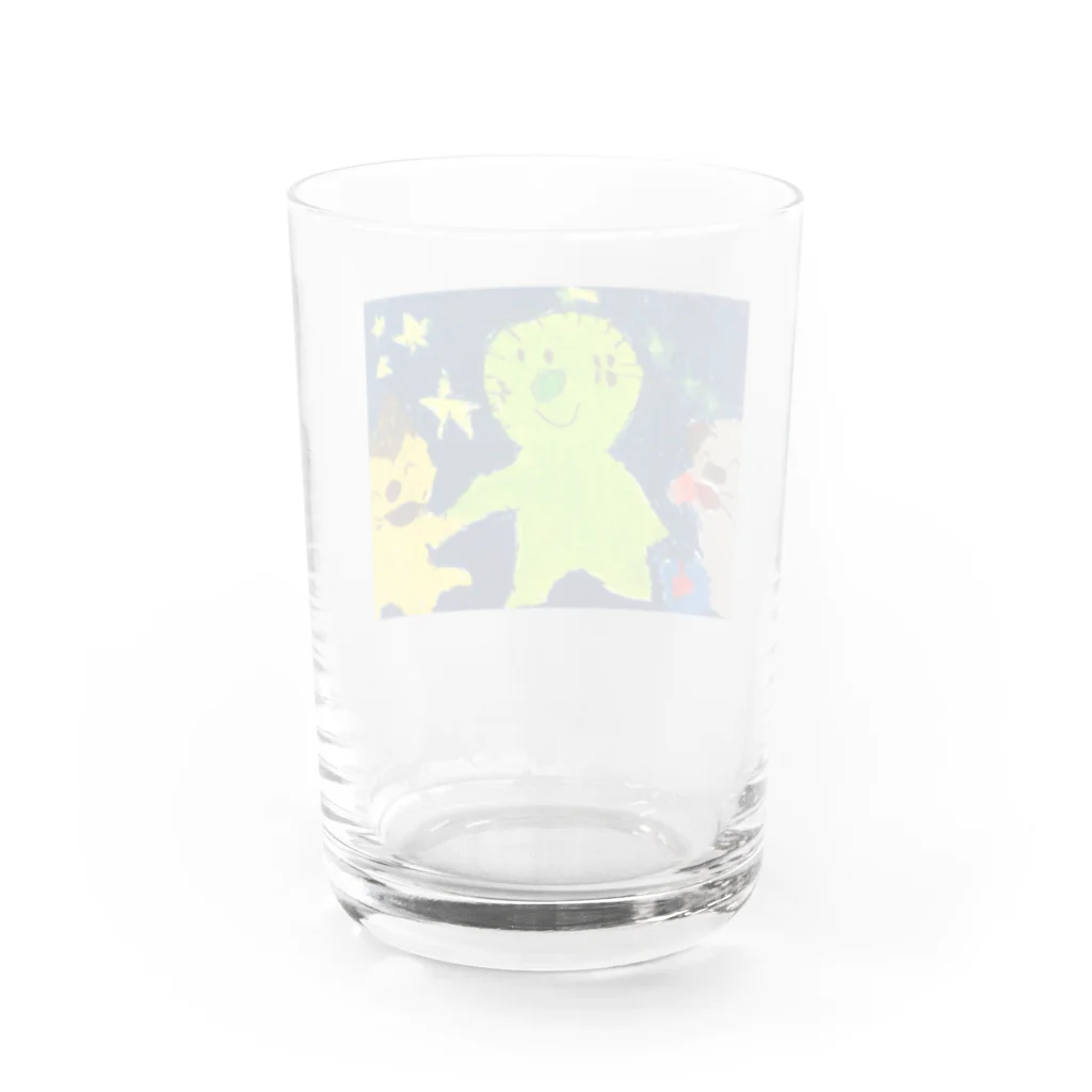 魚好きあつまれ！#かまととちゃん　#かまぼこママのぜん太くんのおともだち Water Glass :back