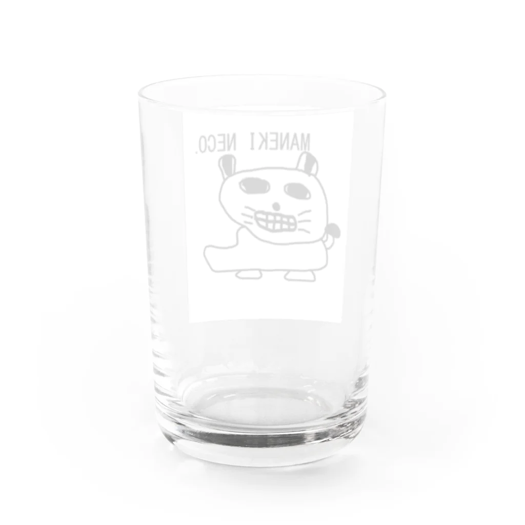 HADAKAGEKKO(WEEP＆TAKE)のMANEKINECO EGOKOROKAIMU Water Glass :back