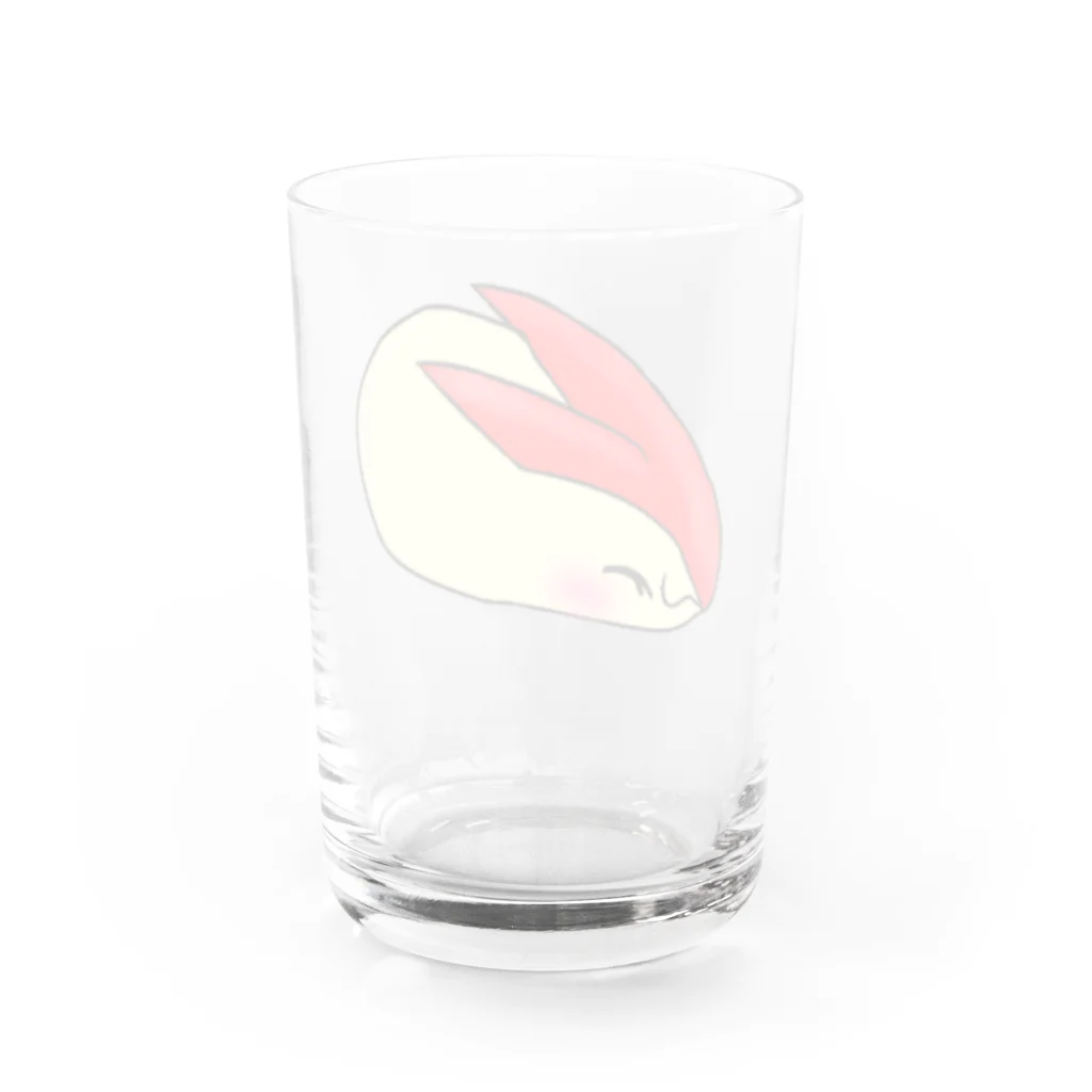 Lily bird（リリーバード）の優しいうさぎリンゴちゃん Water Glass :back