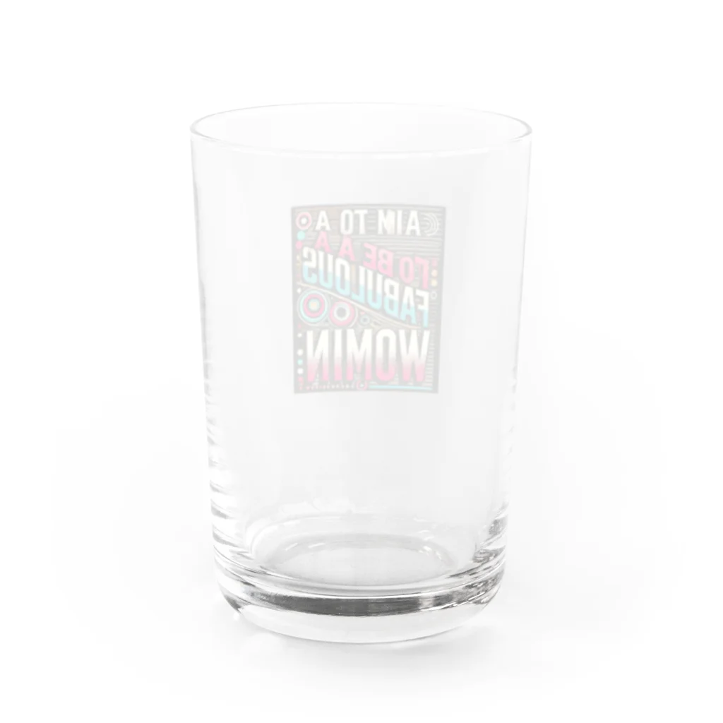 ryo-cyanのいい女グッツ Water Glass :back