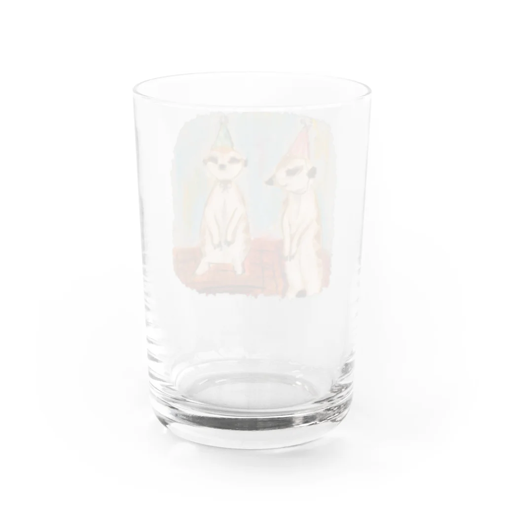 ミーアキャットのミーアキャット パーティー Water Glass :back