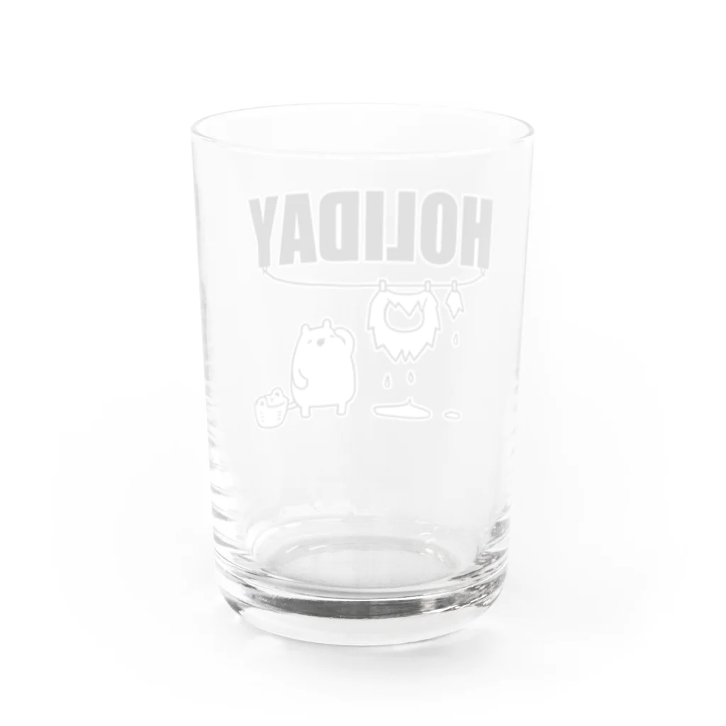 うさやの【HOLIDAY】ライオンさんの休日 Water Glass :back