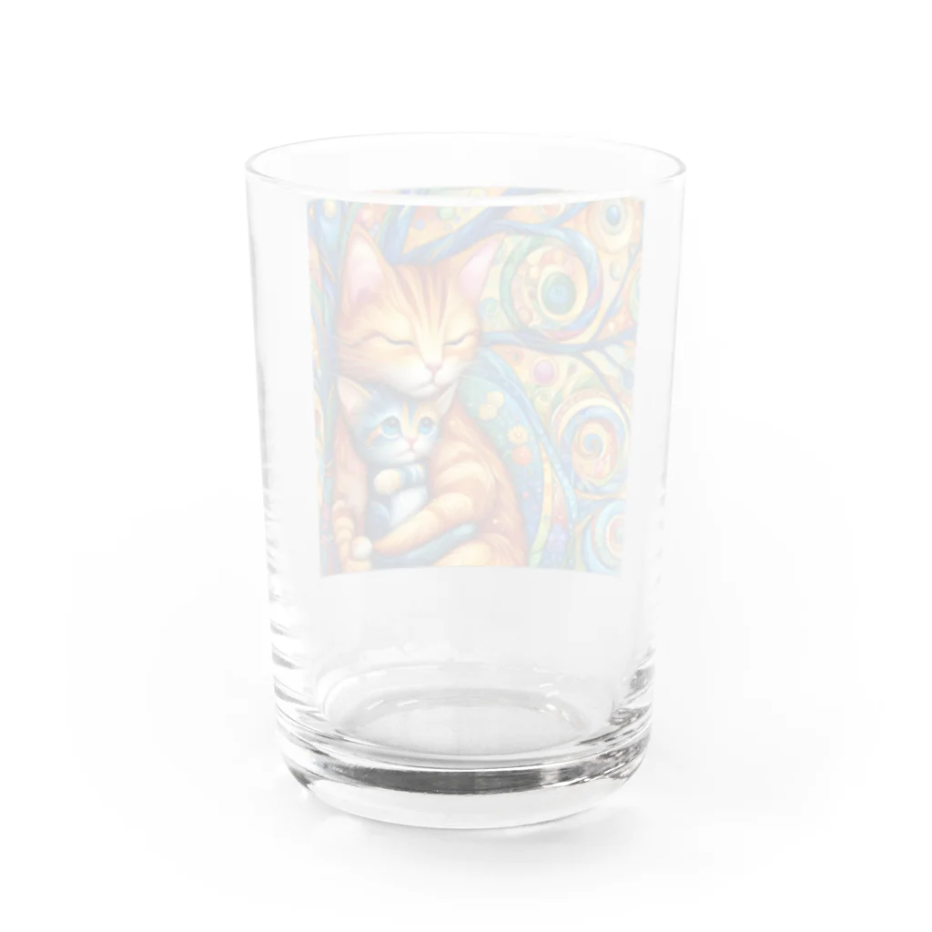 momoart8888の森の静けさに包まれて🌳🐈(=^・^=) Water Glass :back