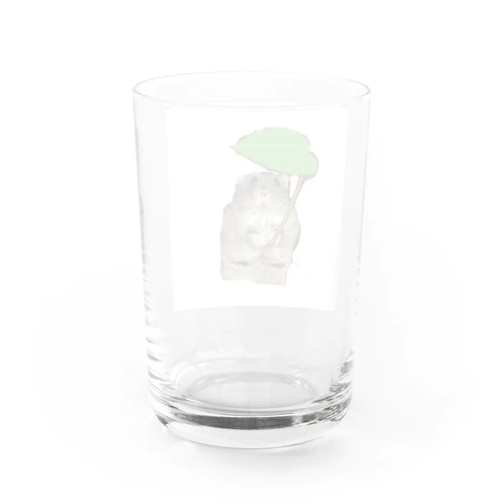 2匹の愉快なハム達のおうか Water Glass :back