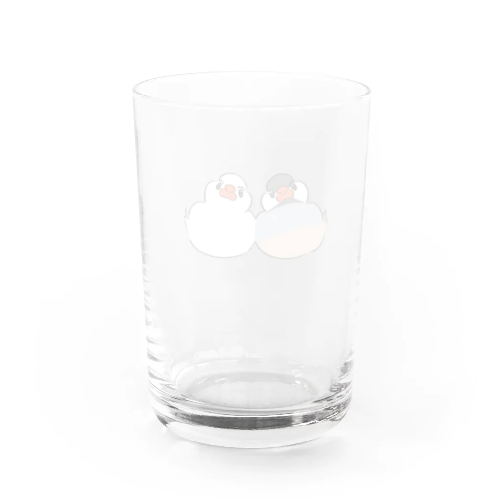 akieda hiromiのなかよし文鳥 Water Glass :back