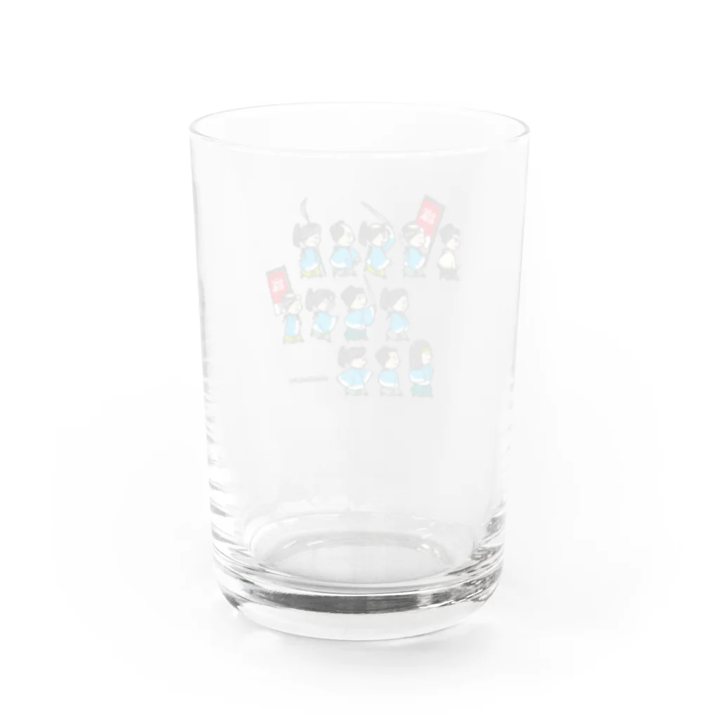 reiseidoの新選組隊士旗赤 Water Glass :back