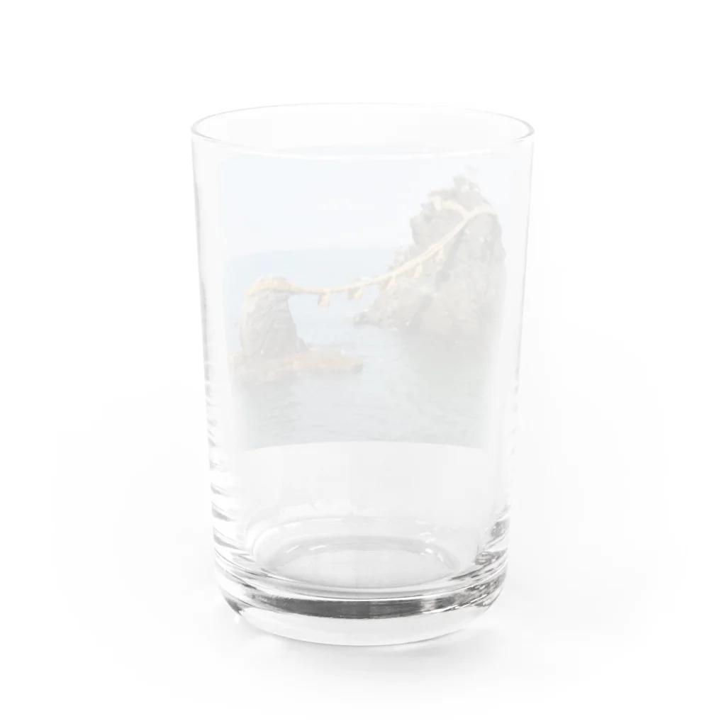 amaterasu358800の夫婦岩 Water Glass :back