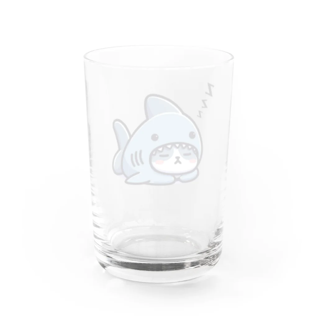 きぐるみあにまるず！のすやすや着ぐるみネコ Water Glass :back