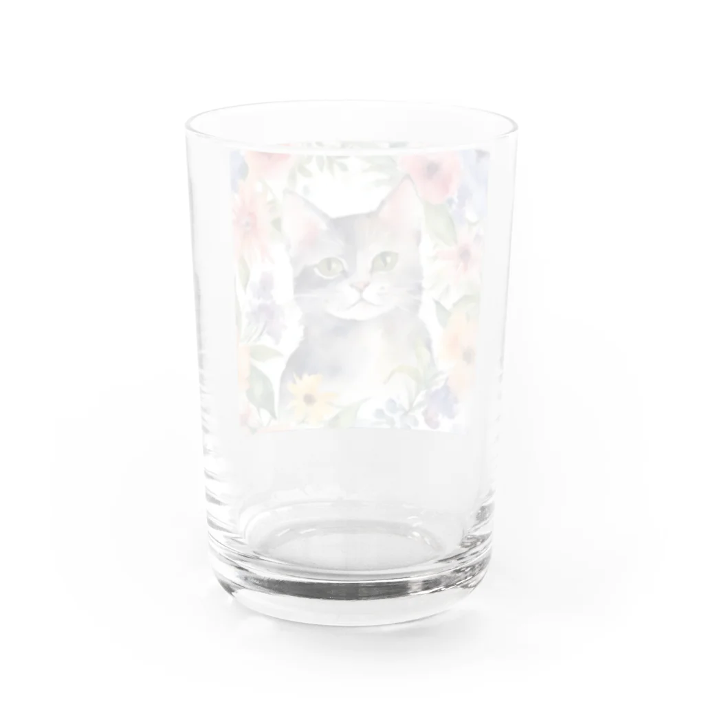 そぼろ堂の花といっしょ💐 Water Glass :back