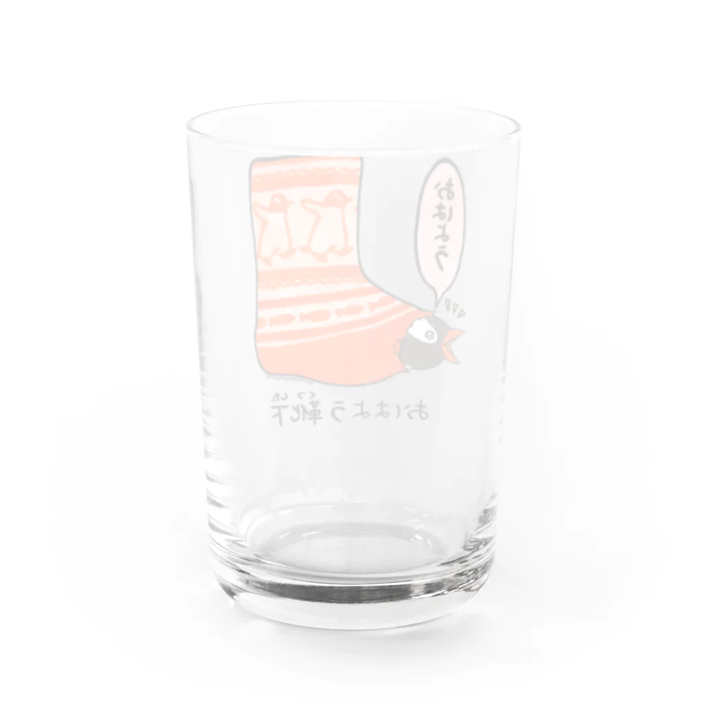 ヤママユ(ヤママユ・ペンギイナ)のおはよう靴下(ジェンツー) Water Glass :back