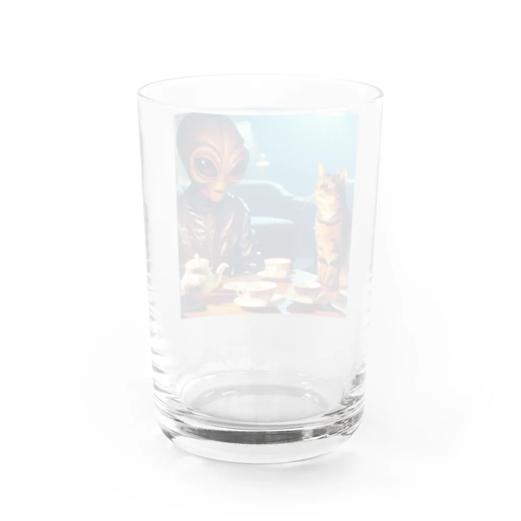 frogsystemの宇宙調査員来訪 Water Glass :back