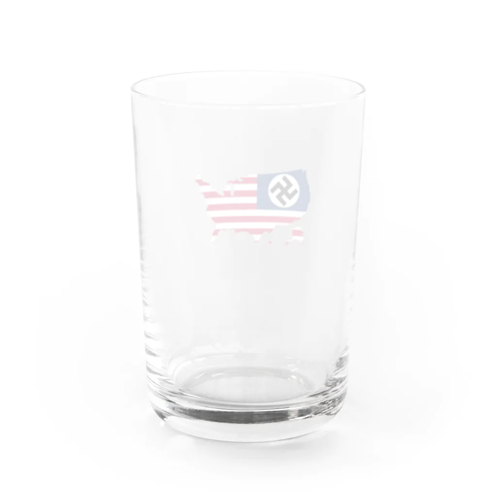 ヨシアスss武装親衛隊大将(ナチ党員幹部)のアメリカ国旗 Water Glass :back