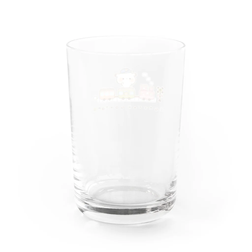 かなちのおみせ。のもるちゃん汽車ぽっぽ。 Water Glass :back