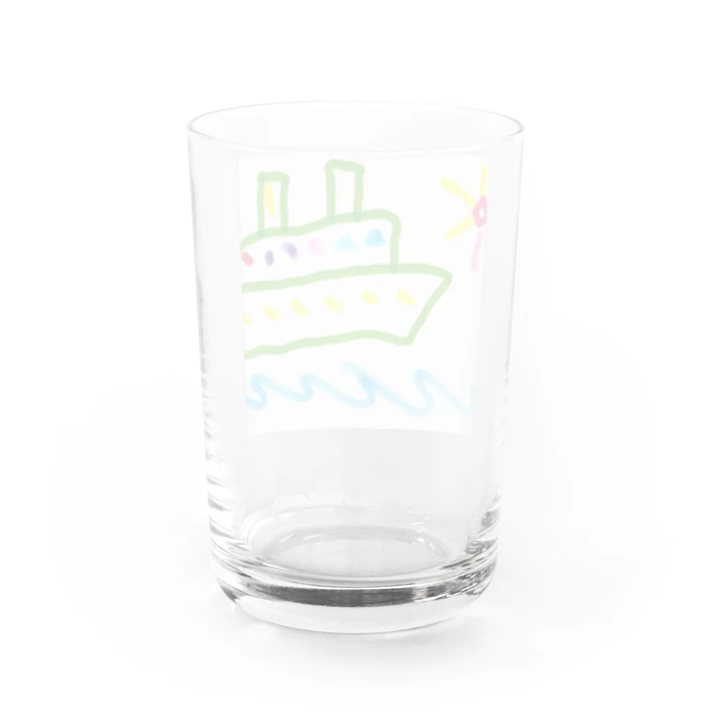 海の幸のクルーズ船 Water Glass :back