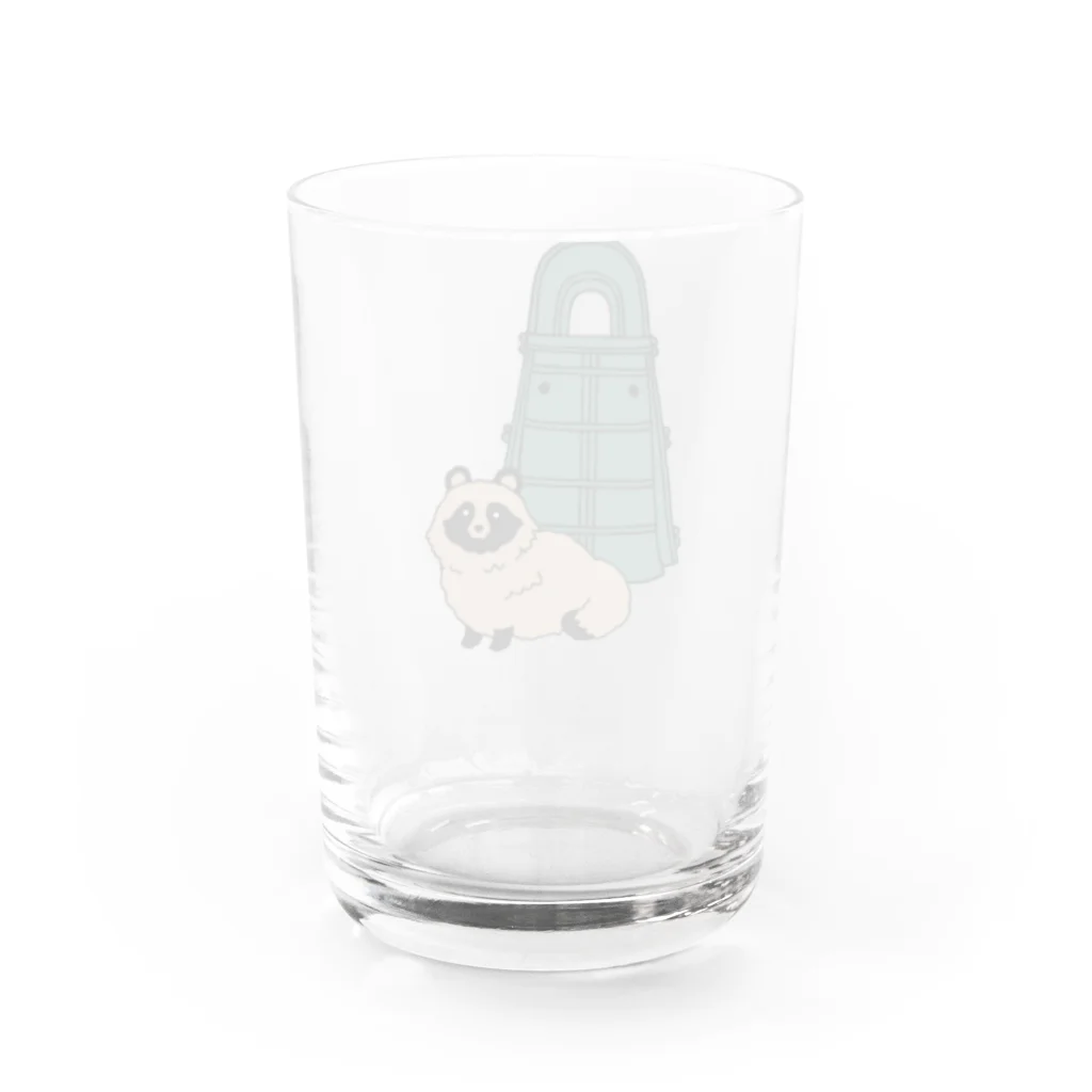 tanuki_msの銅鐸とタヌキ Water Glass :back