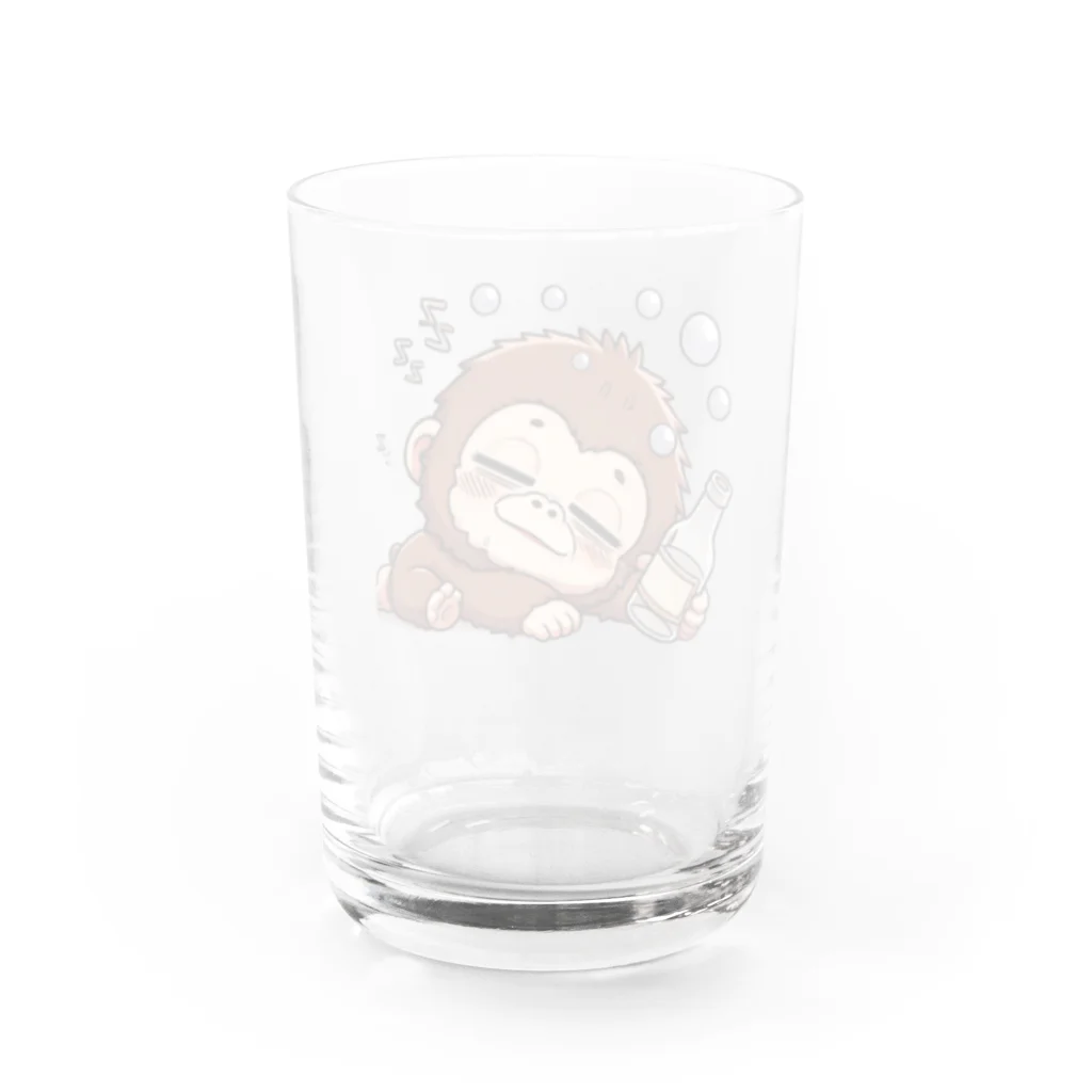 aqua-roomの酔っぱらったゴリラ Water Glass :back