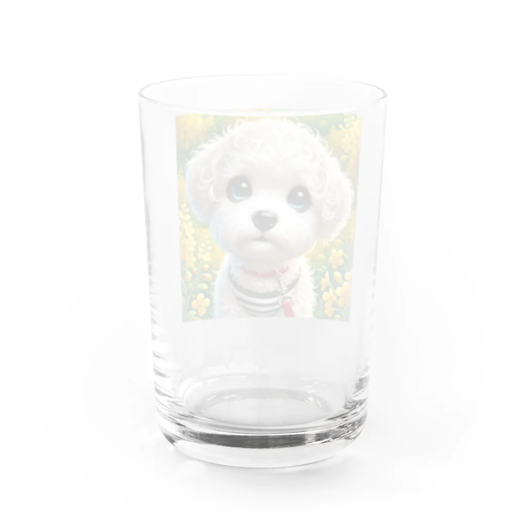 BebeCocoの元気いっぱいトイプードル Water Glass :back