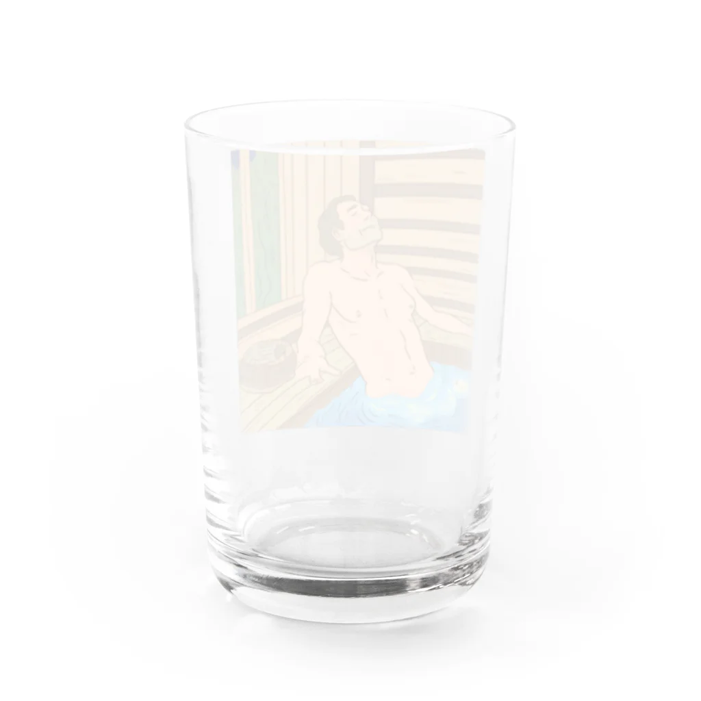 至高の領域のととのうおじさん Water Glass :back